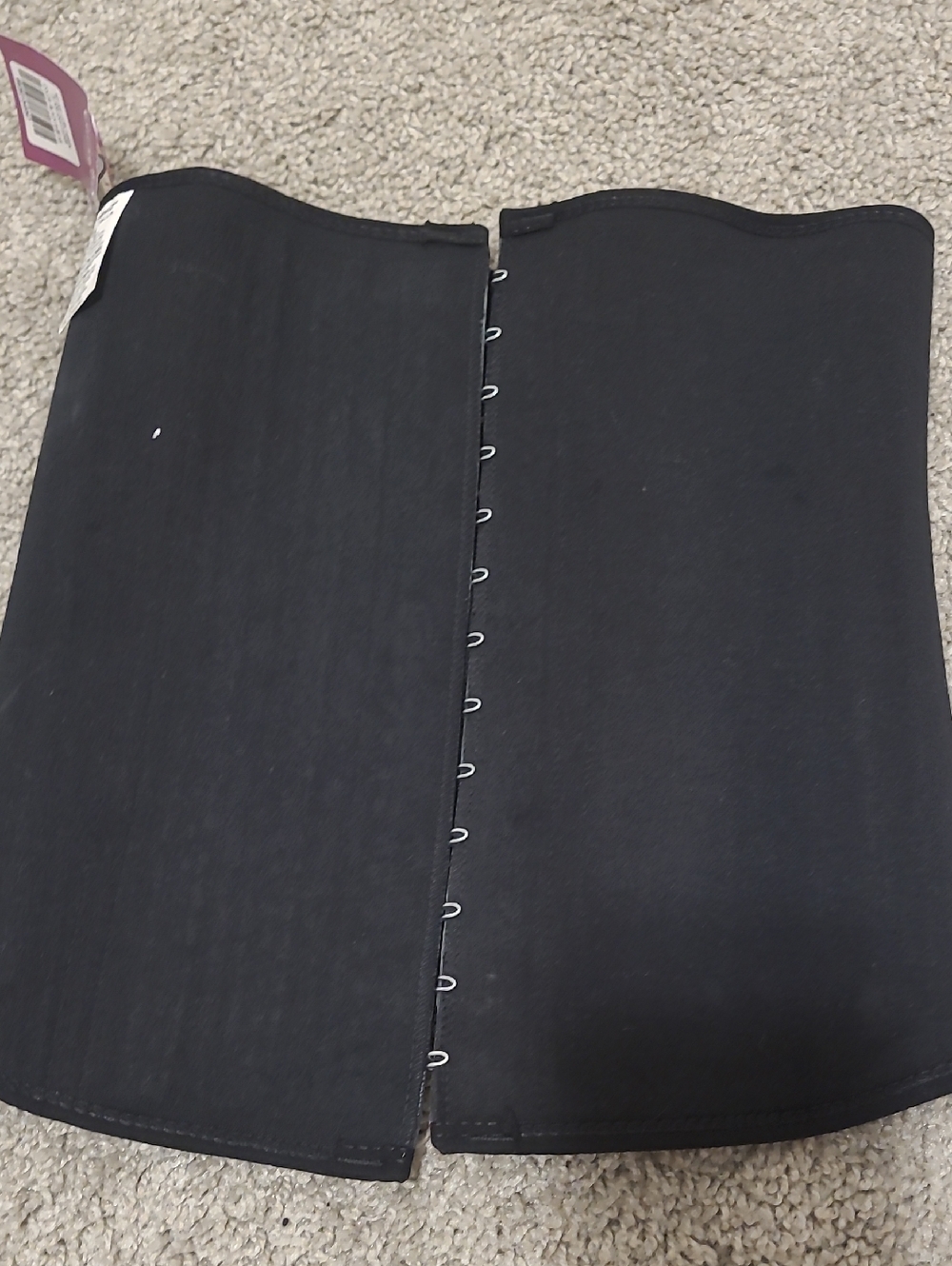Black Women's Hook-Front Waist Cincher Skirt
